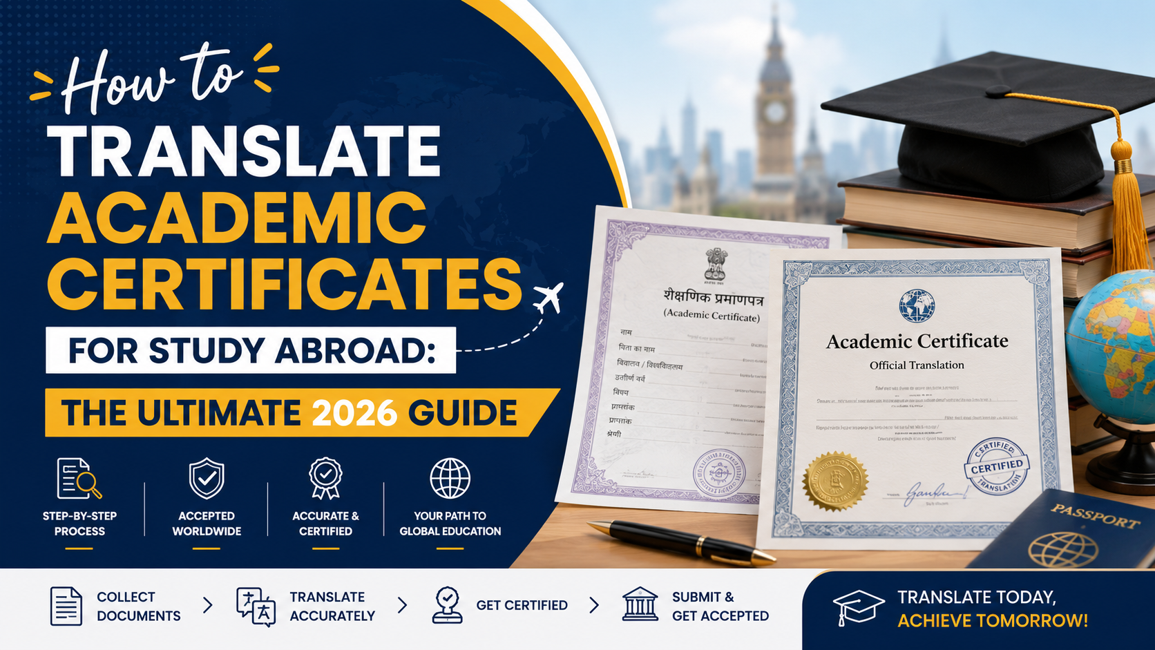 How to Translate Academic Certificates for Study Abroad: The Ultimate 2026 Guide
